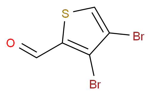 3,4-dibromothiophene-2-carbaldehyde_分子结构_CAS_32896-02-9