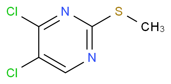4,5-dichloro-2-(methylsulfanyl)pyrimidine_分子结构_CAS_99469-85-9