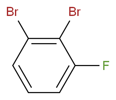 1,2-dibromo-3-fluorobenzene_分子结构_CAS_811711-33-8