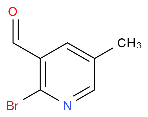 2-Bromo-5-methylnicotinaldehyde_分子结构_CAS_1227577-73-2)