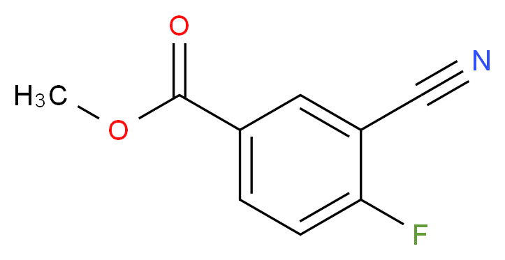 Methyl 3-cyano-4-fluorobenzoate_分子结构_CAS_676602-31-6)
