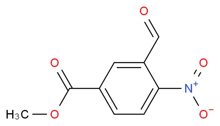 methyl 3-formyl-4-nitrobenzoate_分子结构_CAS_148625-35-8