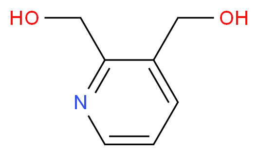 [2-(hydroxymethyl)pyridin-3-yl]methanol_分子结构_CAS_38070-79-0