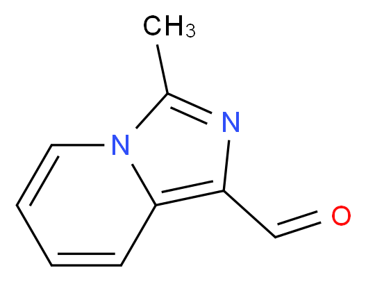 3-methylimidazo[1,5-a]pyridine-1-carbaldehyde_分子结构_CAS_610276-97-6)