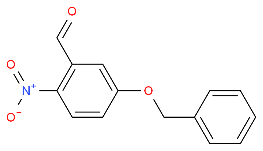 5-(benzyloxy)-2-nitrobenzaldehyde_分子结构_CAS_58662-54-7