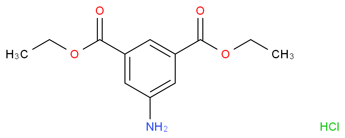 1,3-diethyl 5-aminobenzene-1,3-dicarboxylate hydrochloride_分子结构_CAS_42122-73-6