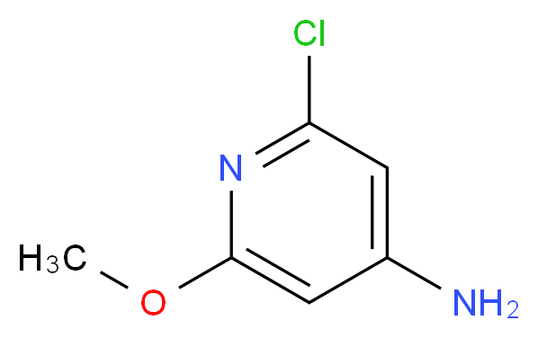 2-chloro-6-methoxypyridin-4-amine_分子结构_CAS_1008304-85-5)