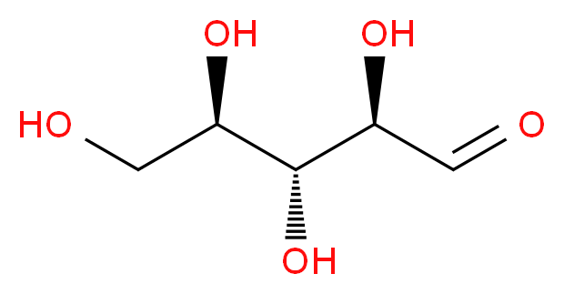 D-(-)-核糖_分子结构_CAS_50-69-1)