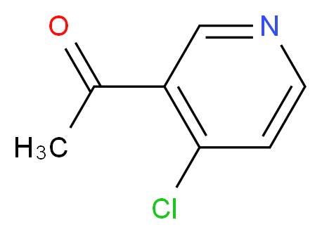 1-(4-chloropyridin-3-yl)ethan-1-one_分子结构_CAS_116922-73-7