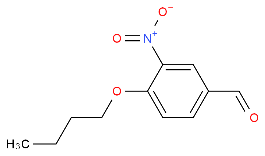 4-丁氧基-3-硝基苯甲醛_分子结构_CAS_351002-94-3)