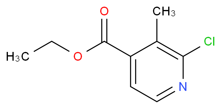 Ethyl 2-chloro-3-methylisonicotinate_分子结构_CAS_301666-92-2)