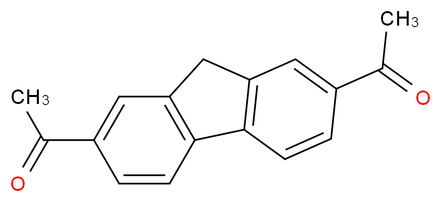 1-(7-acetyl-9H-fluoren-2-yl)ethan-1-one_分子结构_CAS_39665-89-9