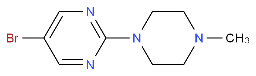 5-Bromo-2-(4-methylpiperazin-1-yl)pyrimidine_分子结构_CAS_141302-36-5)