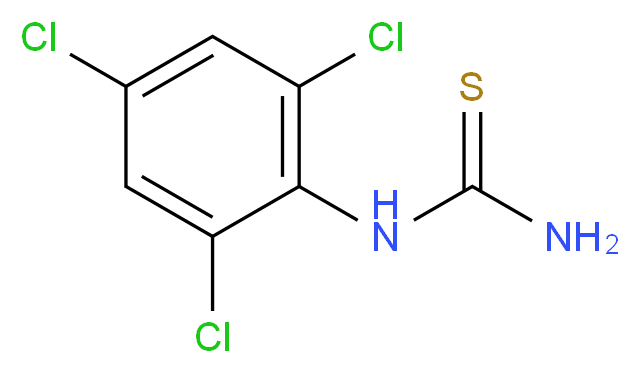 1-(2,4,6-Trichlorophenyl)-2-thiourea_分子结构_CAS_31118-87-3)