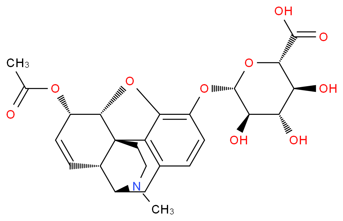 6-Acetylmorphine 3-O-β-D-Glucuronide_分子结构_CAS_62299-26-7)