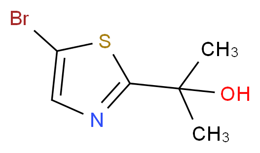 2-(5-bromo-1,3-thiazol-2-yl)propan-2-ol_分子结构_CAS_879488-37-6