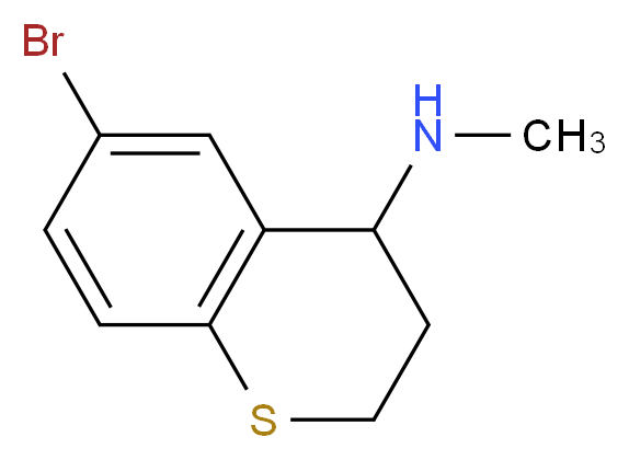 6-bromo-N-methyl-3,4-dihydro-2H-1-benzothiopyran-4-amine_分子结构_CAS_)