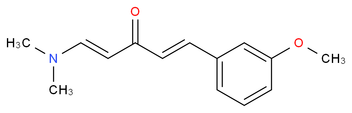 1-(Dimethylamino)-5-(3-methoxyphenyl)-1,4-pentadien-3-one_分子结构_CAS_)