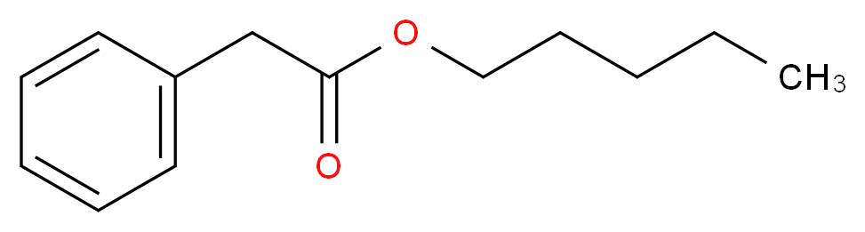 pentyl 2-phenylacetate_分子结构_CAS_5137-52-0