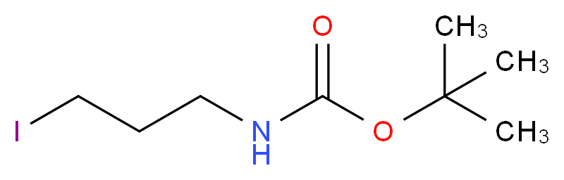 CARBAMIC ACID, N-(3-IODOPROPYL)-, 1,1-DIMETHYLETHYL ESTER_分子结构_CAS_167479-01-8)