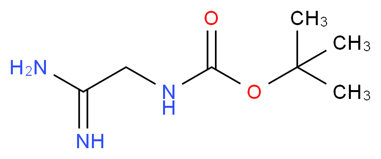 tert-butyl N-(carbamimidoylmethyl)carbamate_分子结构_CAS_251294-65-2