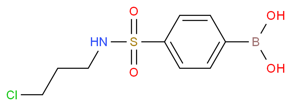 (4-(N-(3-Chloropropyl)sulfamoyl)phenyl)boronic acid_分子结构_CAS_874219-48-4)