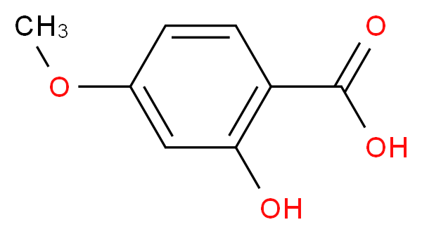 2-羟基-4-甲氧基苯甲酸_分子结构_CAS_2237-36-7)