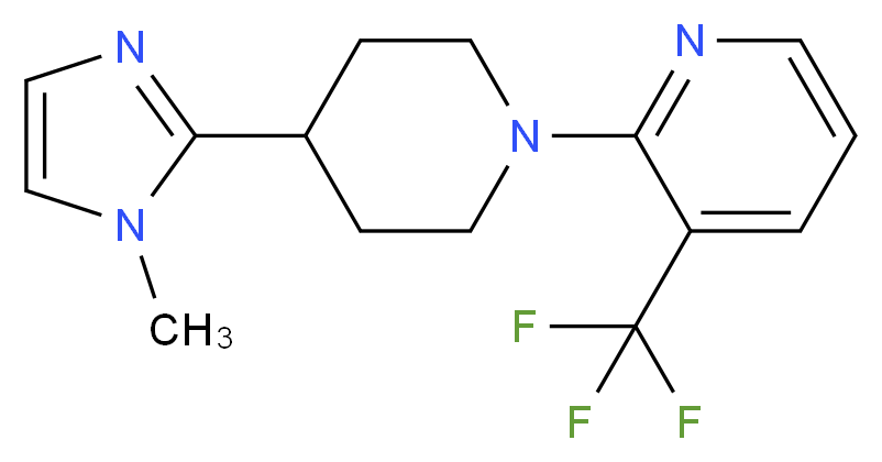 2-[4-(1-methyl-1H-imidazol-2-yl)-1-piperidinyl]-3-(trifluoromethyl)pyridine_分子结构_CAS_)