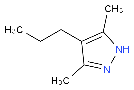 3,5-Dimethyl-4-propyl-1H-pyrazole_分子结构_CAS_81328-51-0)