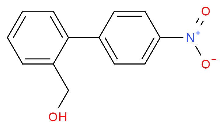 (4'-Nitro[1,1'-biphenyl]-2-yl)methanol_分子结构_CAS_)