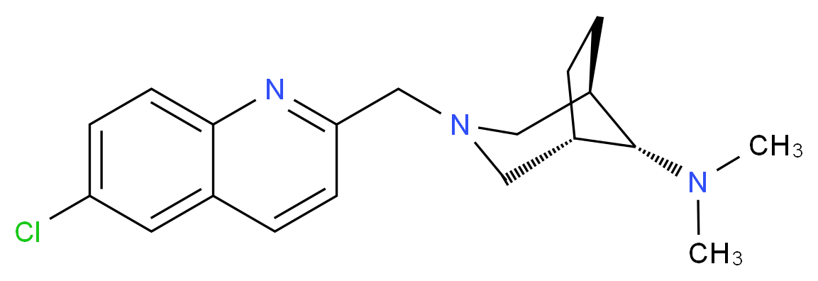 (8-syn)-3-[(6-chloroquinolin-2-yl)methyl]-N,N-dimethyl-3-azabicyclo[3.2.1]octan-8-amine_分子结构_CAS_)