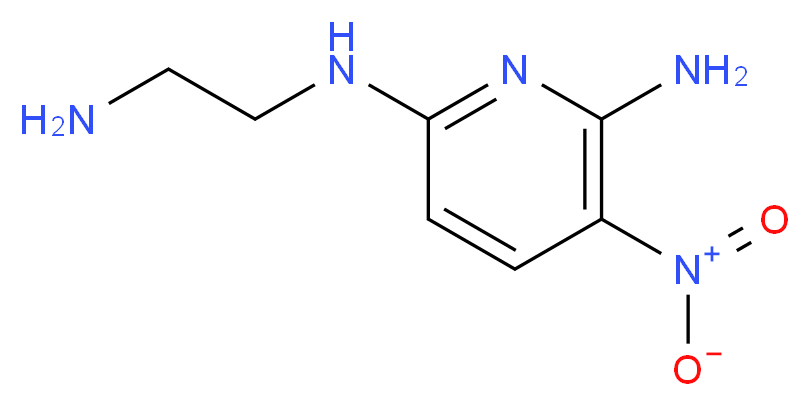 N6-(2-Aminoethyl)-3-nitro-2,6-pyridinediamine_分子结构_CAS_252944-01-7)