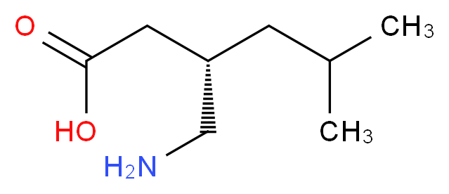 (S)-3-(Aminomethyl)-5-methylhexanoic acid_分子结构_CAS_148553-50-8)