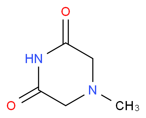 4-methylpiperazine-2,6-dione_分子结构_CAS_60725-35-1