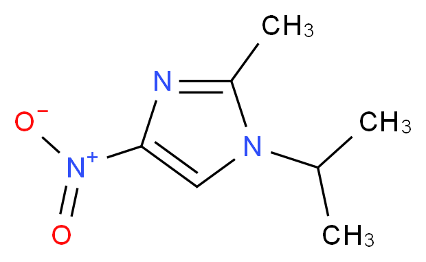 1-isopropyl-2-methyl-4-nitro-1H-imidazole_分子结构_CAS_35179-52-3)