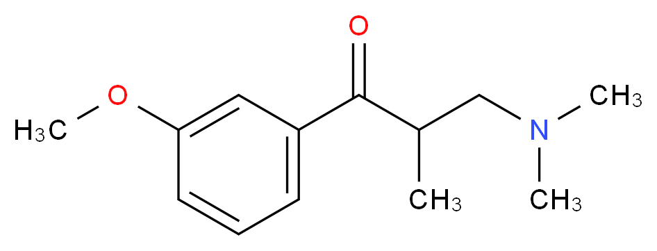 3-(dimethylamino)-1-(3-methoxyphenyl)-2-methylpropan-1-one_分子结构_CAS_197145-37-2