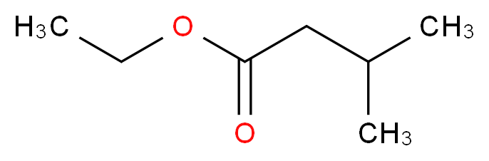 ethyl 3-methylbutanoate_分子结构_CAS_108-64-5