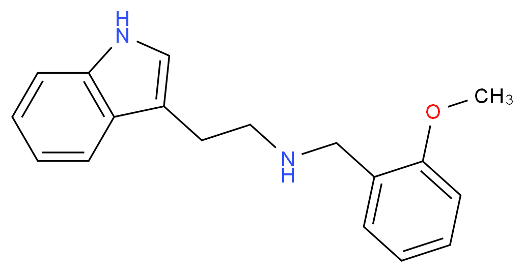 [2-(1H-indol-3-yl)ethyl][(2-methoxyphenyl)methyl]amine_分子结构_CAS_418781-81-4