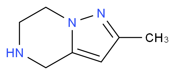 2-methyl-4,5,6,7-tetrahydropyrazolo[1,5-a]pyrazine_分子结构_CAS_1209273-29-9)