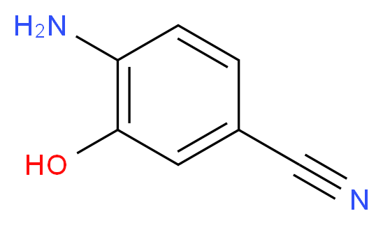 4-amino-3-hydroxybenzonitrile_分子结构_CAS_55586-26-0