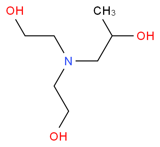1-[bis(2-hydroxyethyl)amino]propan-2-ol_分子结构_CAS_6712-98-7