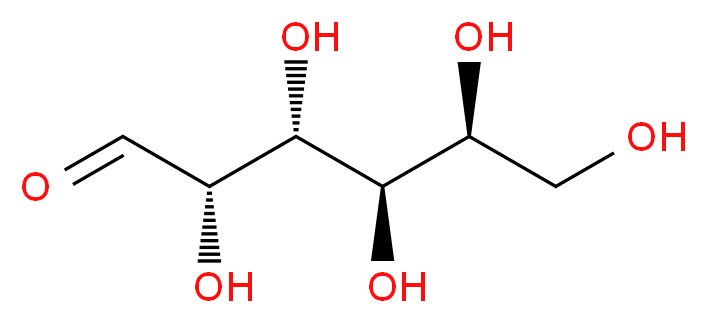 (2S,3R,4R,5S)-2,3,4,5,6-pentahydroxyhexanal_分子结构_CAS_15572-79-9