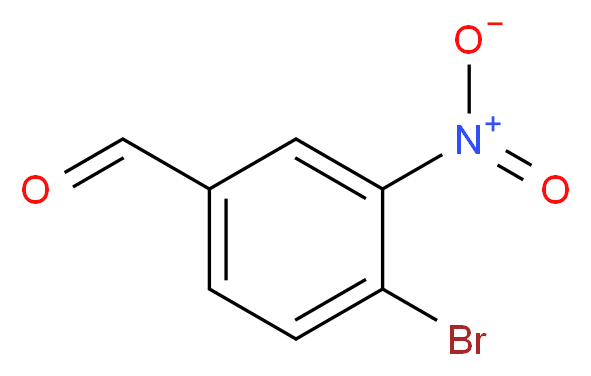 4-溴-3-硝基苯甲醛_分子结构_CAS_163596-75-6)