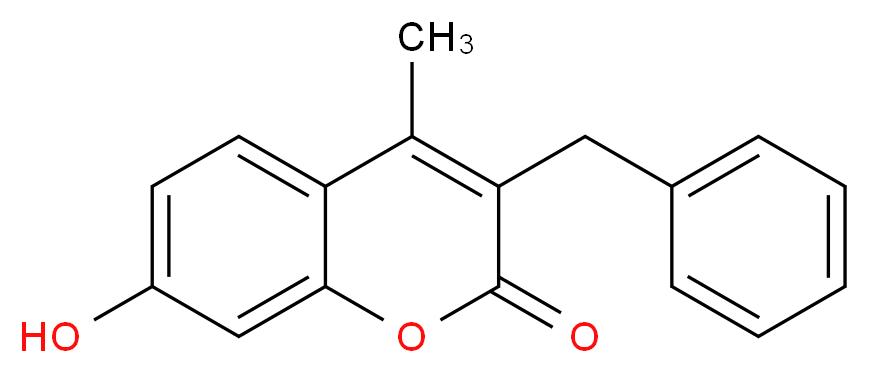 3-benzyl-7-hydroxy-4-methyl-2H-chromen-2-one_分子结构_CAS_86-44-2