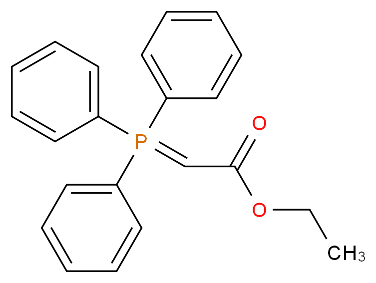 (Ethoxycarbonylmethylene)triphenylphosphorane_分子结构_CAS_1099-45-2)