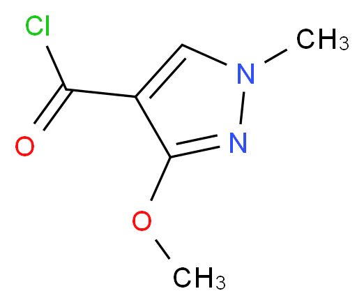 3-methoxy-1-methyl-1H-pyrazole-4-carbonyl chloride_分子结构_CAS_332070-70-9)