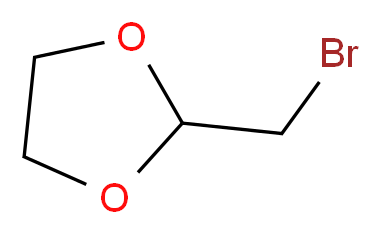 2-溴甲基-1,3-二氧戊环_分子结构_CAS_4360-63-8)