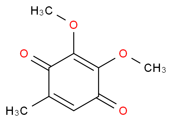 2,3-Dimethoxy-5-methyl-p-benzoquinone_分子结构_CAS_605-94-7)