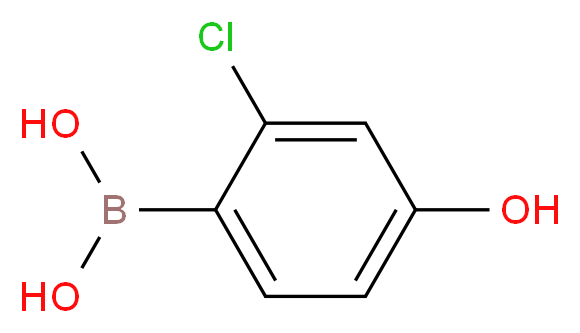(2-chloro-4-hydroxyphenyl)boronic acid_分子结构_CAS_766549-26-2
