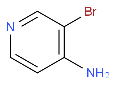 3-bromopyridin-4-amine_分子结构_CAS_13534-98-0